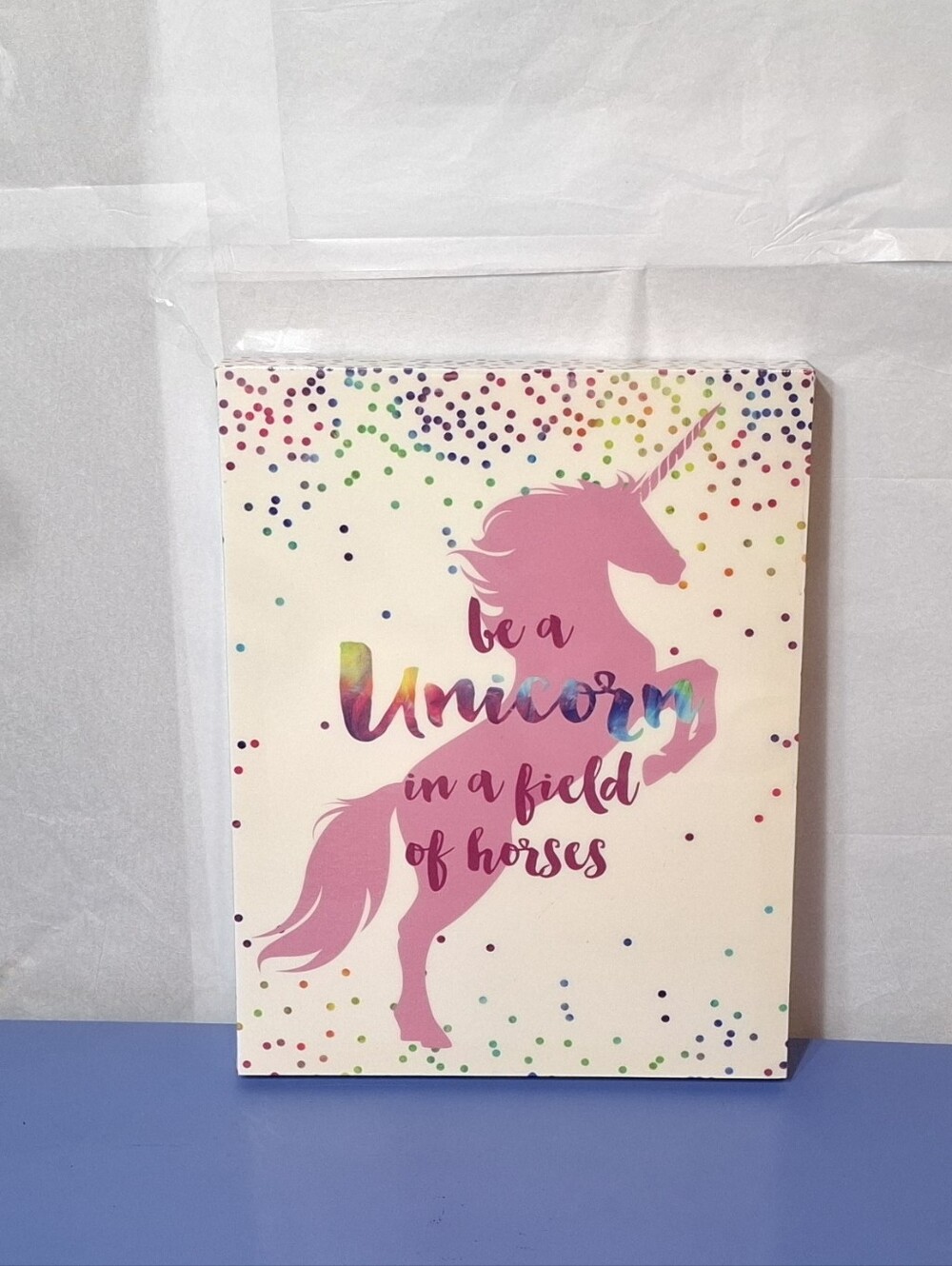 Rare Pink Unicorn Wall Art Canvas - EUC